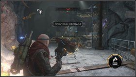 Po walce z niewidzialnym wrogiem udajemy się po schodach do pompy i naprawiamy ją - Jaskinie lodowe | Opis przejścia Red Faction Armageddon - Red Faction: Armageddon - poradnik do gry