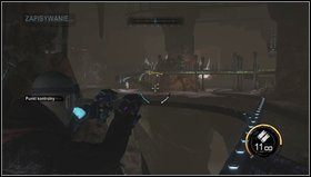 Na górze szybu będziemy musieli naprawić zdalnie dwa generatory - używamy granatu naprawczego (środkowy przycisk myszy) - Maruder i walka z Halem | Opis przejścia Red Faction Armageddon - Red Faction: Armageddon - poradnik do gry