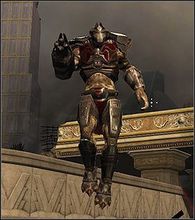 Przełożeni szeregowców są łatwo rozpoznawalni dzięki czerwonej zbroi zakrywającej znacznie większa część ciała i maskom na twarzach - Normalni przeciwnicy | Wrogowie w Duke Nukem Forever - Duke Nukem Forever - poradnik do gry