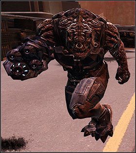 Ten wolno poruszający się jaszczur z kółkiem w nosie to twardy i niebezpieczny przeciwnik - Normalni przeciwnicy | Wrogowie w Duke Nukem Forever - Duke Nukem Forever - poradnik do gry