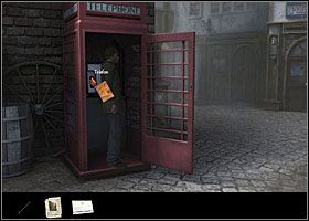 Następnie zwróć uwagę na karteczkę wetkniętą za pręty otwartych drzwi budki telefonicznej - Nareszcie wolny! | Rozdział 1 | Black Mirror III - Black Mirror III - poradnik do gry