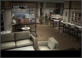 Opuść zatem kawiarnię i maszeruj pod pub Toma (z placu w lewo) - Zdobyć akta policyjne (1) | Rozdział 1 | Black Mirror III - Black Mirror III - poradnik do gry