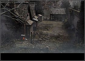 Wejście do kościoła będzie zamknięte, przejdź więc maksymalnie w prawo i dostań się na tyły budynku - Miejsce w lesie | Rozdział 2 | Black Mirror III - Black Mirror III - poradnik do gry