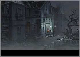 Dotarłszy pod bramę Black Mirror, spłosz siedzącego z lewej strony ogrodzenia kruka (zdjęcie nr 3), po czym przejdź przez otwartą furtkę po prawej, skieruj się do głównego wejścia i kliknij drzwi do holu - Zdjęcie Angeliny | Rozdział 2 | Black Mirror III - Black Mirror III - poradnik do gry