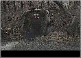 Tu zwróć uwagę na kółko z lewej strony wejścia oraz hieroglify u góry - Gdzie jesteś, Mordred? | Rozdział 4 | Black Mirror III - Black Mirror III - poradnik do gry