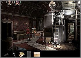 Opuść bibliotekę i udaj się na piętro - Tajemne przejście | Rozdział 6 | Black Mirror III - Black Mirror III - poradnik do gry