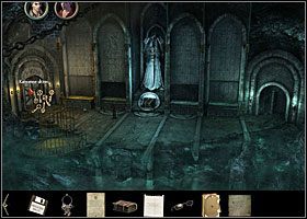 Te siedzą rzecz jasna w reszcie wiszących na łańcuchach kapsuł, niestety - są one za wysoko - Katakumby | Rozdział 6 | Black Mirror III - Black Mirror III - poradnik do gry