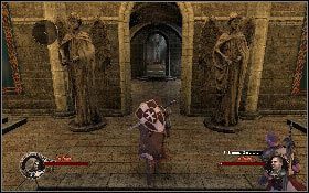 Ponownie wróć na korytarz i skieruj się do prawego górnego narożnika, gdzie między świecznikami znajdziesz skrzynię #15 [1] - Misja 3 - Inkwizycja | Opis przejścia The First Templar - The First Templar - poradnik do gry