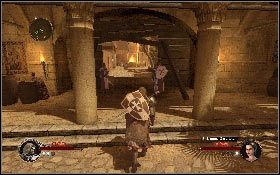 Po wysłuchaniu kaznodziei wejdź do małego, drewnianego budynku stojącego po przeciwnej stronie placu od mówcy - Misja 4 - Akka | Opis przejścia The First Templar - The First Templar - poradnik do gry