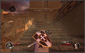Zejdź na dół i zacznij skradać się do dwóch stojących na placu wartowników [1] - Misja 6 - Oblężenie Akki | Opis przejścia The First Templar - The First Templar - poradnik do gry