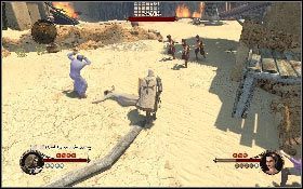 Wróć do wieśniaka i idź za nim ochraniając go przed atakami przeciwników [1] - Misja 7 - Aszkelon | Opis przejścia The First Templar - The First Templar - poradnik do gry