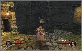 Wejdź do zaułka z lewej i zbadaj ślady krwi na ziemi, które znajdziesz pod ścianą - Misja 10 - La Rochelle | Opis przejścia The First Templar - The First Templar - poradnik do gry