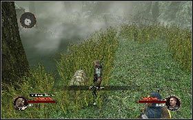 Na zakończenie udaj się do ostatniego fragmentu wioski, skorzystaj z garnka stojącego przy skrzyniach, aby odwrócić uwagę wartowników [1], po czym szybko się z nimi rozpraw - Misja 12 - Bagna (1) | Opis przejścia The First Templar - The First Templar - poradnik do gry