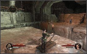 Zostaw w tym miejscu jednego z bohaterów, a drugim przejdź na drugą stronę i użyj drugiej dźwigni [1] - Misja 15 - Świątynia Dziewięciu (2) | Opis przejścia The First Templar - The First Templar - poradnik do gry