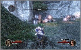 Wróć do gospodarstwa, podpal pochodnię, a potem podłóż ogień po dwa stosy z materiałami [1] - Misja 16 - Kryjówka templariuszy | Opis przejścia The First Templar - The First Templar - poradnik do gry