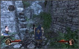 Wejdź między mury i po odparciu ataku psów skieruj się w prawo, gdzie zbadaj kolejne zwłoki [1] - Misja 16 - Kryjówka templariuszy | Opis przejścia The First Templar - The First Templar - poradnik do gry