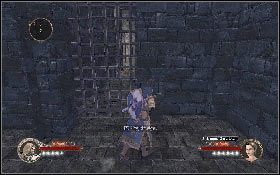 Na końcu drogi zniszcz mur [1], a potem przestaw wajchę [2], aby otworzyć bramę - Misja 20 - Sanktuarium (1) | Opis przejścia The First Templar - The First Templar - poradnik do gry