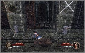 Na końcu drogi przesuń wajchę na ścianie z lewej [1], a potem rusz środkową dźwignią na ziemi [2] - Misja 20 - Sanktuarium (2) | Opis przejścia The First Templar - The First Templar - poradnik do gry