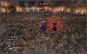 W pierwszej fazie walki blokuj jego ataki [1], a potem doskakuj i zadawaj jak najwięcej ciosów - Misja 20 - Sanktuarium (2) | Opis przejścia The First Templar - The First Templar - poradnik do gry