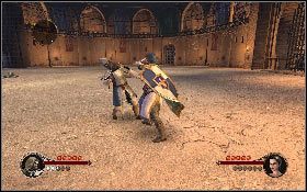 Wróć po schodach na górę i przejdź przez środkowe przejścia - Arena | Opis przejścia The First Templar - The First Templar - poradnik do gry