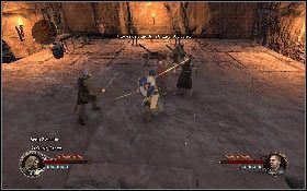 Kiedy się z nimi uporasz przesuń dźwignię z lewej [1], która otworzy dwie bramy - Arena | Opis przejścia The First Templar - The First Templar - poradnik do gry