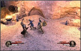 Następnie skorzystaj z koła stojącego przy ścianie [1], aby otworzyć bramę - Arena | Opis przejścia The First Templar - The First Templar - poradnik do gry