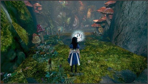 2 - The Vale of Tears - po przejściu przez kostki domina, po zeskoczeniu z urwiska - Rozdział 1 - Hatters Domain (01-14) | Memories - wspomnienia - Alice: Madness Returns - poradnik do gry