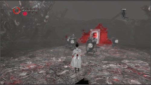 Po przejściu przez drzwi lepiącą mazią i ogniem przywita nas cały zastęp Insidious Ruin - Always Elevenses | Rozdział 1 - Hatters Domain | Alice Madness Returns - Alice: Madness Returns - poradnik do gry