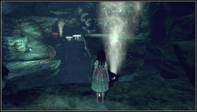 Idziemy w dół - skręcamy w prawo i przeskakujemy przez przepaść, unikając kontaktu z meduzą - Naval Disaster | Rozdział 2 - Deluded Depths | Alice Madness Returns - Alice: Madness Returns - poradnik do gry