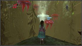 Wyskakujemy na górę po kamiennych głowach i przechodzimy przez bramę - Oyster Garden- Beds Available (1) | Rozdział 2 - Deluded Depths - Alice: Madness Returns - poradnik do gry