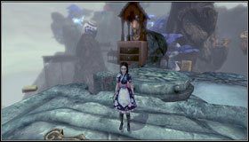 Niszczymy blokadę założoną przez przeciwników na przycisku z kowadełkiem - Monastery Shelf Valley (1) | Rozdział 3 - Oriental Grove | Alice Madness Returns - Alice: Madness Returns - poradnik do gry