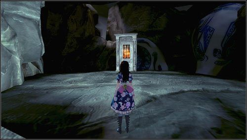 Idziemy w lewo i przechodzimy przez drzwi - Monastery Shelf Valley (1) | Rozdział 3 - Oriental Grove | Alice Madness Returns - Alice: Madness Returns - poradnik do gry