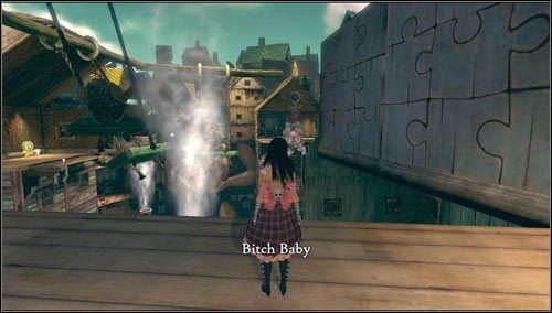 Po rozwiązaniu układanki mierzymy się z Bitch Baby - małą, latającą laleczką - Frogs Way (3) | Rozdział 5 - Dollhouse | Alice Madness Returns - Alice: Madness Returns - poradnik do gry