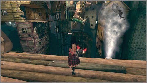 Przeskakujemy na znajdującą się naprzeciw platformę - Frogs Way (3) | Rozdział 5 - Dollhouse | Alice Madness Returns - Alice: Madness Returns - poradnik do gry