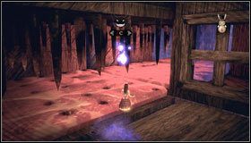 Niszczymy przeszkodę i wciskamy znajdujący się w środku komórki przycisk - Downtown Cellars (1) | Rozdział 5 - Dollhouse | Alice Madness Returns - Alice: Madness Returns - poradnik do gry