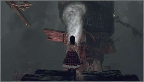 Wychodzimy na górę i przechodzimy do kolejnej lokacji - Dollmaker Workshop | Rozdział 5 - Dollhouse | Alice Madness Returns - Alice: Madness Returns - poradnik do gry