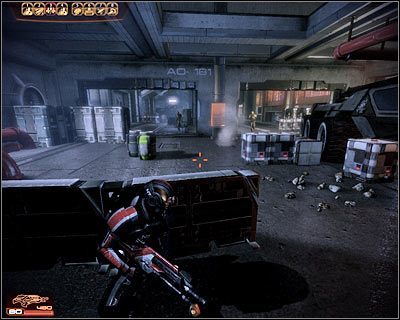 Otwórz drzwi i wejdź do kolejnego pomieszczenia - (4) Wydostanie się z kompleksu Hocka (1) | Kasumi- Wykradzione wspomnienia - Mass Effect 2: Kasumis Stolen Memory - poradnik do gry