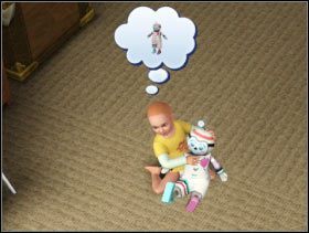 038 - Niemowlę i małe dziecko - Nowe przedmioty; Wymyślony przyjaciel | Od niemowlęcia do nastolatka - The Sims 3: Pokolenia - poradnik do gry