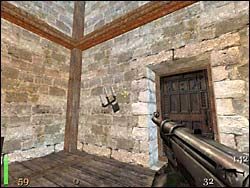 Sekret 6 - Następnie wchodzimy do dużego pomieszczenia na lewo - Mission 1: Part 1 | Solucja Return to Castle Wolfenstein - Return to Castle Wolfenstein - poradnik do gry