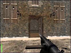 Wychodzimy na zewnątrz, załatwiamy przeciwników i przechodzimy przez cmentarz - Mission 2: Part 1 | Solucja Return to Castle Wolfenstein - Return to Castle Wolfenstein - poradnik do gry