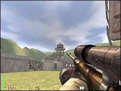 Zabijamy Niemca w pobliskim budynku, otwieramy kolejną bramę i wchodzimy do budynku po lewej stronie - Mission 3: Part 1 | Solucja Return to Castle Wolfenstein - Return to Castle Wolfenstein - poradnik do gry