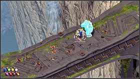 Jego obstawy pozbądź się w identyczny sposób jak wcześniejszych przeciwników, uważając na rękę olbrzyma - Rozdział 8 - Kopalnie (1) - Opis przejścia - Magicka - poradnik do gry