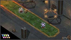 Cały czas będą niewidzialnym, podejdź do krawędzi zielonego dywanu i stój tam z przygotowanym zaklęciem Pożogi - Rozdział 11 - Poszukiwacze zaginionych ruin (2) - Opis przejścia - Magicka - poradnik do gry