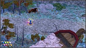 Po rozpoczęciu etapu idź prosto, aż dotrzesz do małego skrzyżowania [1] - Martwe łosie - Znajdźki - Magicka - poradnik do gry