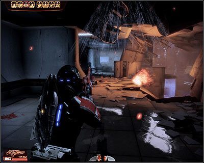 Upewnij się, że zlikwidowałeś wszystkich przeciwników i dopiero wtedy rozejrzyj się po okolicy - (6) Odnalezienie Liary - Kryjówka Handlarza Cieni - Mass Effect 2: Lair of the Shadow Broker - poradnik do gry
