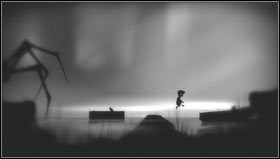 Maszerując przed siebie dojdziemy do stawu, przy którym leży niewielka kłoda - Rozdział 10 | Opis przejścia Limbo - Limbo - poradnik do gry