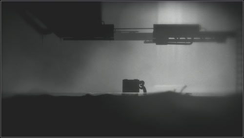 Następnie schodzimy lub zeskakujemy i przesuwamy skrzynię pod utworzoną przez nas szczelinę [1] - Rozdział 17 | Opis przejścia Limbo - Limbo - poradnik do gry