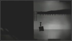 Udajemy się teraz w prawo za drabinę i przesuwamy dźwignię [1] - Rozdział 17 | Opis przejścia Limbo - Limbo - poradnik do gry