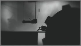 Zaciągamy skrzynię w prawo i wyskakujemy po niej na platformę [1] - Rozdział 26 | Opis przejścia Limbo - Limbo - poradnik do gry