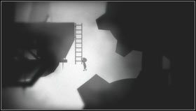 Korzystamy w tym miejscu ze skrzyni, by wyskoczyć w kierunku robaków zwisających z sufitu i uwolnić się od pasożyta [1] - Rozdział 29 | Opis przejścia Limbo - Limbo - poradnik do gry